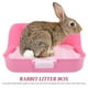 thumbnail image 3 of Nestingho Detachable Grid Pink Rabbit Potty Trainer Litter Box for Small Pets and Cage Use, 3 of 8