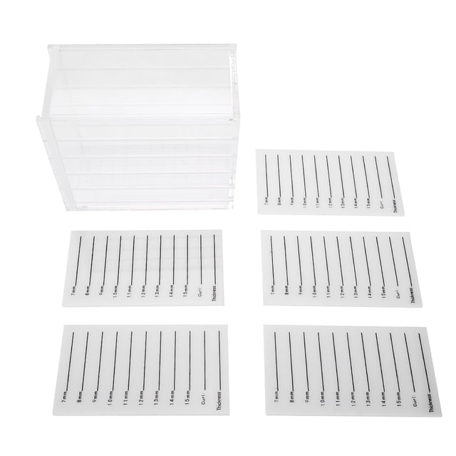 Herramientas de extensión de pestañas, caja de almacenamiento de pestañas de plástico de 5 capas, organizador de pestañas, diseño aerodinámico