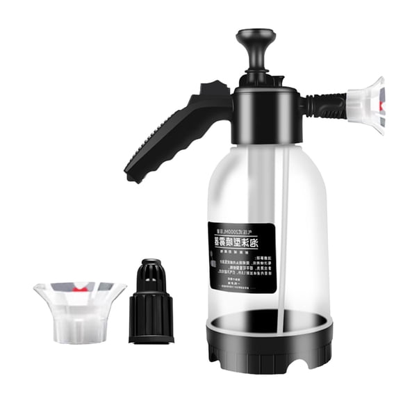 Lipstore Car Wash Foam Sprayer 2L Empty Spraying Bottle for Pet Car Detailing Washing clear