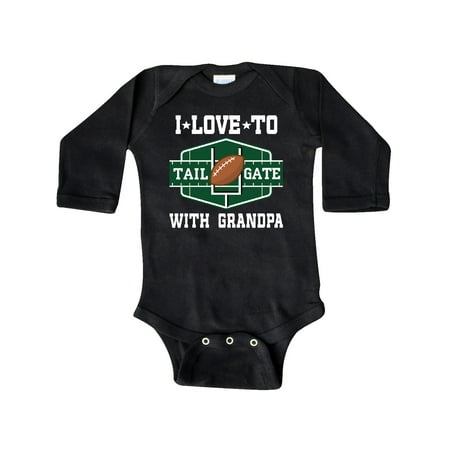 

Inktastic Football Tailgating with Grandpa Gift Baby Boy or Baby Girl Long Sleeve Bodysuit