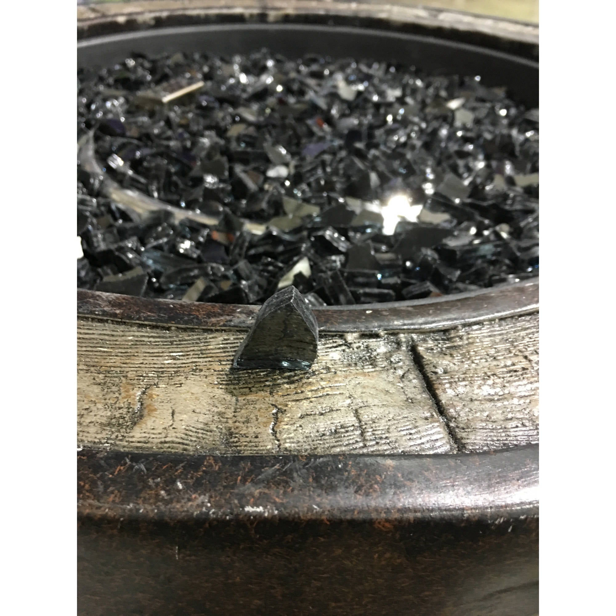 1/2" 20 lb. Medium Green Reflecitive Fire Glass