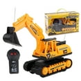 thumbnail image 2 of Nilvkv Classics Mighty Two-Channel Remote Control Excavator - Made with Plastic, Yellow Toy Light Large Wireless Construction Truck, Boys and Girls, Kids, Toddlers, Ages 3+, 2 of 6