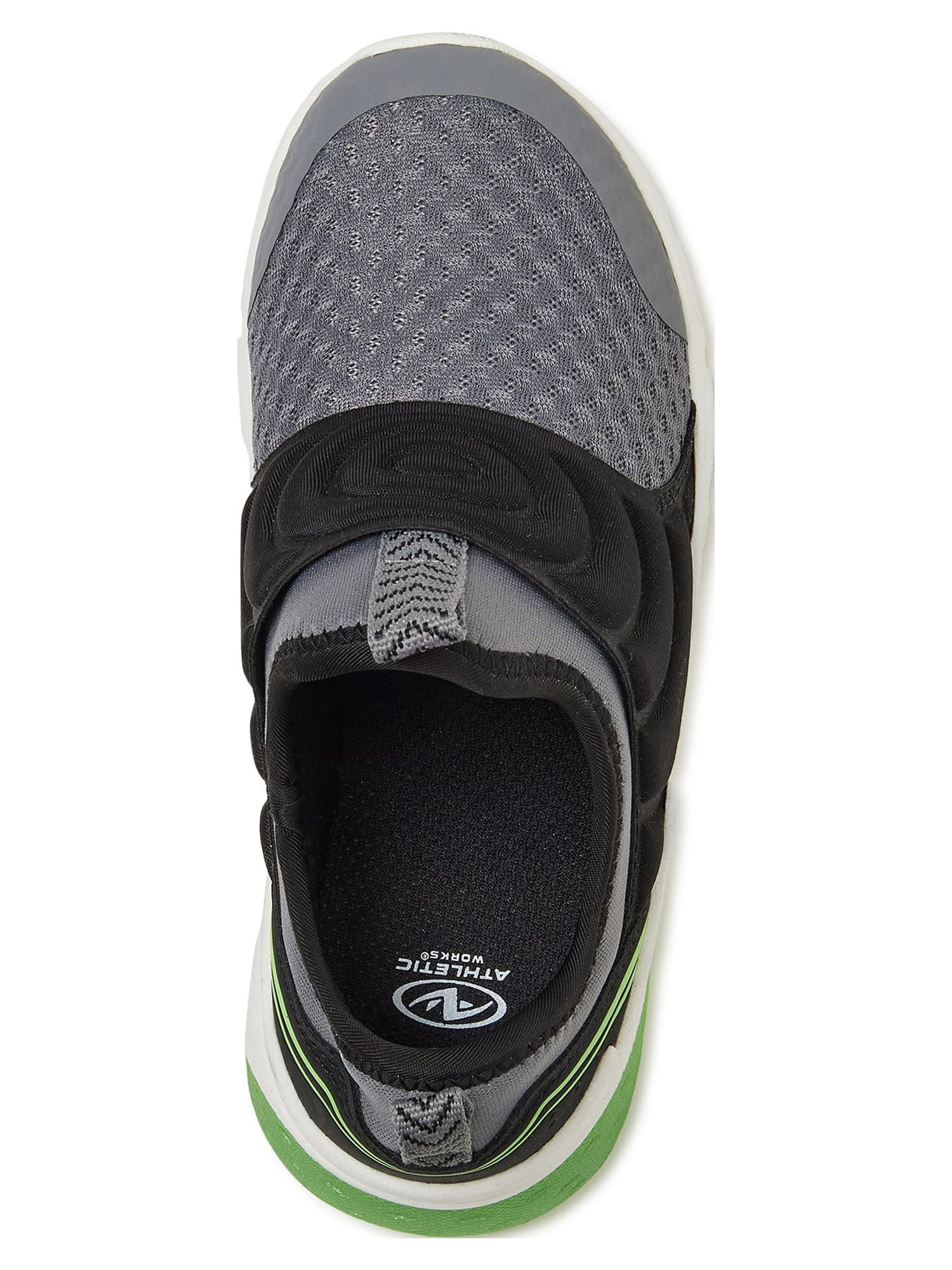 Athletic Works Little and Big Boys Slip-on Athletic Sneakers, Sizes 13-6