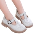 thumbnail image 2 of Dpytoraw Children Shunky Heel Flower Sandals Fashion Princess Shoes Performance Sandals Children Shoes Girls Sandals For Wedding Size 2, 2 of 5