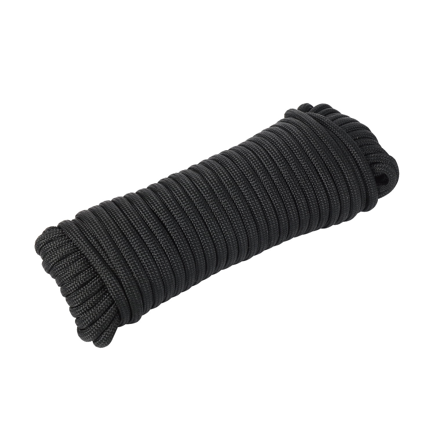 (4 pack) Ozark Trail 1100 lb Polyester Paracord Rope, Black, 50'