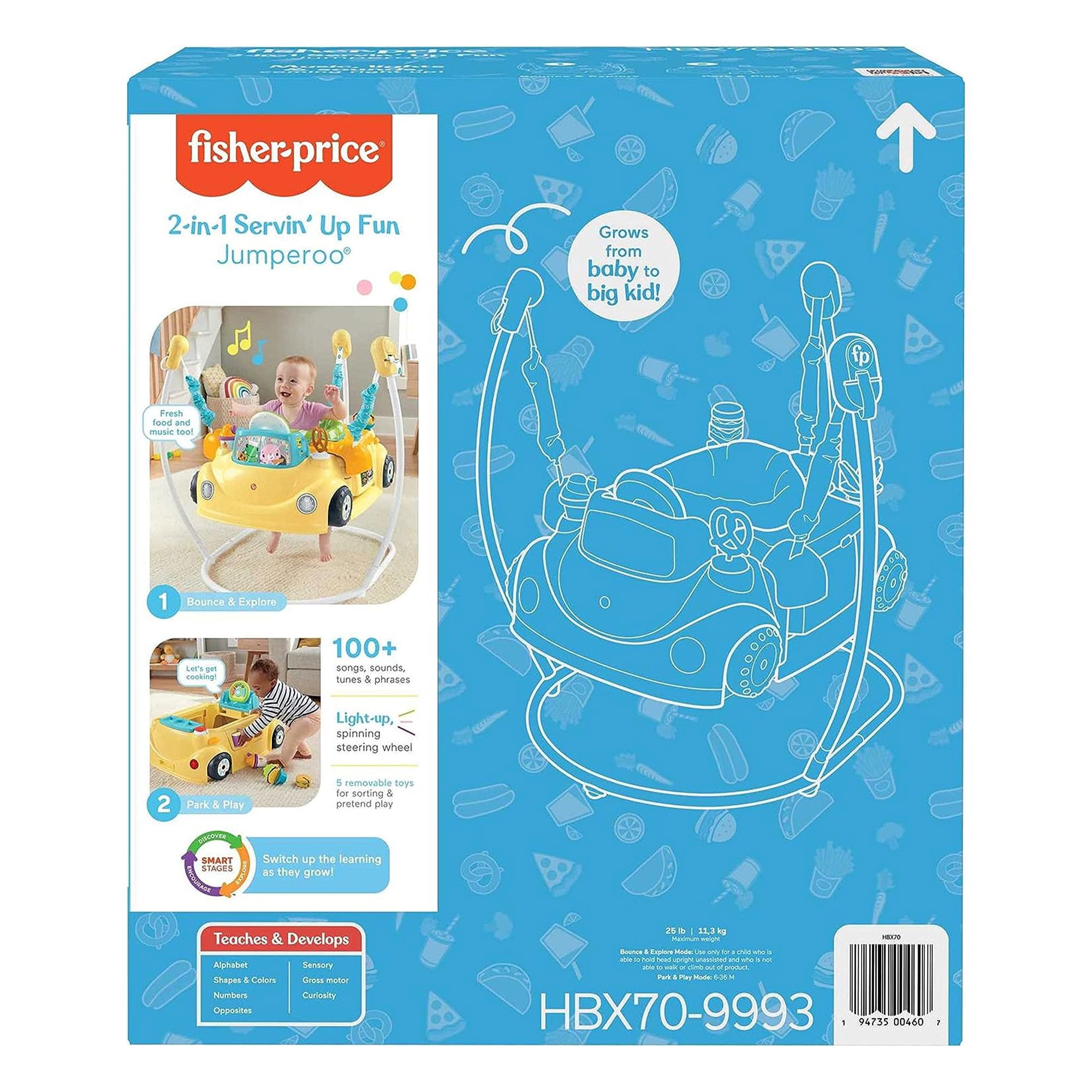 Fisher-Price 2-in-1 Servin' Up Fun Jumperoo