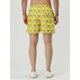 thumbnail image 5 of Pantalones cortos de playa Unique Bargains con patrón de cordón de cintura elástica de baño para hombre con forro de malla Amarillo gris 34, 5 of 6