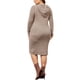 thumbnail image 3 of Vestido de suéter de talla grande Agnes Orinda para mujeres, vestido midi con capucha de manga larga 1X color caqui, 3 of 6