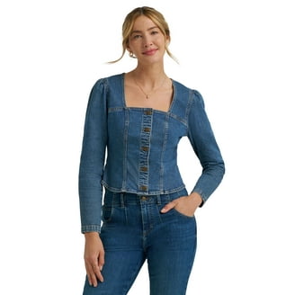 Lee® Women's Heritage Long Sleeve Button-Front Denim Top, Sizes XS