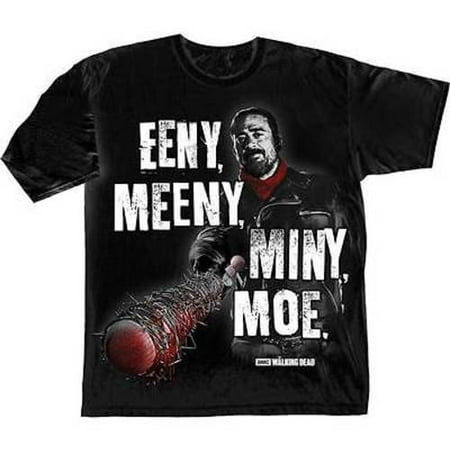 The Walking Dead Eeny Meeny Miny Moe Negan Lucille Rick Grimes T Shirt S-3Xl (L)