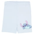 thumbnail image 4 of Disney Lilo & Stitch Girls 2-Piece Set - Stitch Good Vibes Graphic Print T-Shirt and Biker Shorts - Summer Outfits for Kids (SizeS 2T-6X), 4 of 12