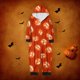 thumbnail image 1 of Family Halloween Pjs Matching Sets Halloween Print Long Sleeve Zippered One Piece Pajama Hooded Jumpsuit Winter Halloween Pjs Family Set, 1 of 4