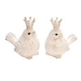 thumbnail image 2 of Sagebrook Home S/2 Oiseaux en Résine avec Couronnes, Blanc, 2 of 4