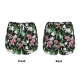 thumbnail image 3 of Rateoe Lilies Flowers Printed 2 in 1 Women's Workout Shorts for Athletic Gym Running Shorts with Phone Pockets-X-Large, 3 of 7