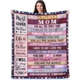 thumbnail image 1 of LHSHID Mom Gifts from Daughter Son Mom Birthday Gifts Best Gift for Mom Mom Gift for Mothers Day Christmas Mom Mother Blanket Gift 60"x80", 1 of 6