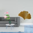 thumbnail image 2 of Adhesivo De Pared Retro De PVC Y Escultura Abstracta De Hojas De Ginkgo De Hierro Forjado Para Sala De Estar, Cocina, Oficina, Hotel, Comedor, Restaurante, Decoración Del Hogar., 2 of 8
