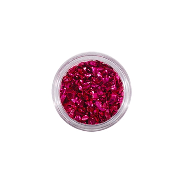 Qarigey Arte de uñas, piedras de cristal triturado, fragmento de cristal brillante, accesorios de manicura, teléfono móvil, vestido de Arte de uñas Rosa oscuro