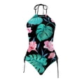 thumbnail image 3 of Women's Swimwear Tankini 2 Piece Normal Swimsuit Backless 2 Piece Printing Adjustable Print Color Padded Strap Bathing Suits Beach Wear Sunflower plus Size Bathing Suit Womens Swim Shorts Small, 3 of 3