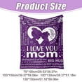 thumbnail image 3 of Mohdy Soft Flannel Mom Throw Blanket, Loving Mothers Day Keepsake Gift, Warm Cozy Blanket for Couch Bed, Birthday Gift for Mom, 3 of 8