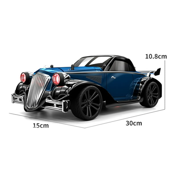 1/16 4WD 2.4G Fast Stunt RC Drift Car Vehículo todoterreno con batería (Azul) Likrtyny Para estrenar