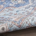 thumbnail image 5 of Nourison Fulton Bordered Medallion Non-Slip Flatwoven Indoor Rug Blue 5' x 7', 5 of 7
