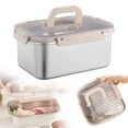 thumbnail image 2 of pdqouc Airtight 304 Stainless Steel Bread Box, DishwasherSafe Bread Storage Container for Homemade Bread with Time Recording Lid and Handle, Keeps Bread Fresh, 2 of 9