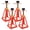 Red + Aluminium Alloy + Steel, variant on 4 Pack RV Stabilizer Jacks, Heavy Duty Adjustable Trailer Jack Stands, 3300 lbs Capacity Each, 11" to 17" Height Range, Includes Rubber Pads and Support Nuts