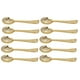 thumbnail image 3 of Suministros de decoración de vajilla desechable, juego de cubiertos premium resistentes, utensilios para restaurantes, fiestas y festivales. 10x Cucharas Doradas, 3 of 9