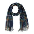 thumbnail image 2 of CTM Adult Classic Plaid Soft Winter Scarf with Fringe, 2 of 4