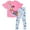 Pink / blue, variant on Paw Patrol Skye Chase Marshall Toddler Girls T-Shirt and Leggings Outfit Set Toddler to Big Kid