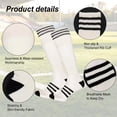 thumbnail image 4 of 5 Pairs Knee High Soccer Socks for Men Women, Cushioned Athletic Football Socks, Breathable Moisture Wicking, Stretch Fit for Team Sports, Training and Outdoor Play, 4 of 8
