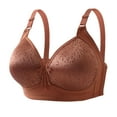 thumbnail image 2 of Ayfxijin Bras for Women,Women's Non Steel Hoop Gathered Middle Button Breastfeeding Elastic Underwear Daily Bra, 2 of 6