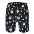 thumbnail image 4 of Kdxio Daisies Flowers Pattern Mens Casual Shorts - Drawstring Summer Beach Sports Shorts for Men, 4 of 9