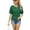 Green, variant on LYMAYTER Women Summer T-Shirt Casual Round Neck Tops for S-2XL Loose Short Sleeve Fold Tees