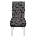 thumbnail image 7 of TSOVTHRID Bat Cobweb Black Gray Print Quilted Dining Chair Seat Covers Stretchable Soft Chair Cushion Cover Removable Universal Seat Slipcovers with Elastic Band, Set of 4, 7 of 7