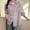 Purple, variant on Women's Oversized Button Down Shirt, Lightweight Breathable Linen Blend Blouse, Long Sleeve Collared Sun Protection Top with Pocket White L