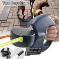 thumbnail image 2 of Double Dog Leash Retractable Roulette Leash Pet Walking Lead Small And Big Dog Traction Rope 3M Long Leashes For Two Dogs, 2 of 5