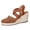 Coffee, variant on Womens Crochet Wedges Dress Shoes 2026 Beach Summer Fall Boho Woven Closed Toe Espadrilles Platform Chunky High Heels Slingback Strappy Sandals Beige Size 7.5