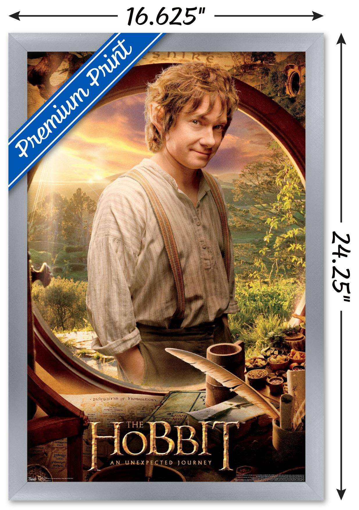 The Hobbit: An Unexpected Journey - Teaser Wall Poster, 14.725" x 22.375", Framed