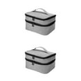 thumbnail image 4 of Thinsony Nail Polish Organizer Bag Sturdy Durable And Designed With In Mind Widely Uesd LightGray 2Set, 4 of 6
