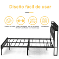 thumbnail image 3 of Cama Queen FABATO con cabecera Puertos USB y Luces LED, 3 of 7