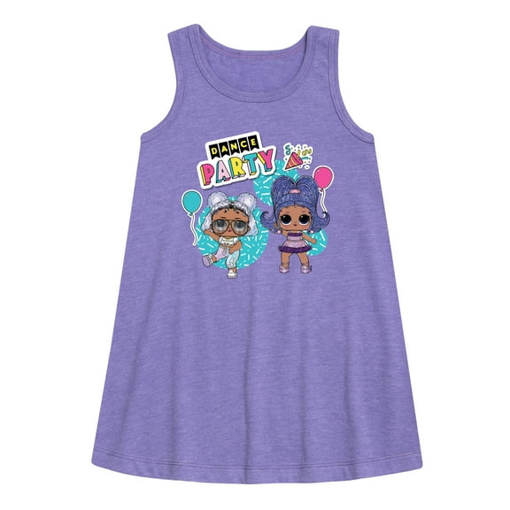 LOL Surprise! Dolls - Dance Party - Let's Celebrate - Toddler & Youth Girls A-line Dress
