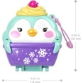 thumbnail image 6 of Polly Pocket Dolls and Playset, Travel Toys, Snow Sweet Penguin Compact, 6 of 7