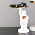 thumbnail image 4 of Bandeja de Almacenamiento de Oso Gloria Estatua del Oso Polar Adorno, 4 of 9