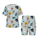 thumbnail image 1 of Balery Elephant Tree Conjunto de Pijama Infantil de Manga Corta con Estampado – Ropa de Dormir de Algodón Suave-Large, 1 of 6