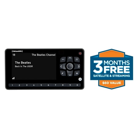 SiriusXM SXEZR1H1 XM Onyx EZR Satellite Radio with Free 3 Months Satellite and Streaming