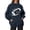 Navy, variant on Women's Oversized Mock Neck Graphic Rugby Sweatshirt, Drop Shoulder Long Sleeve Pullover with Front Pouch Pocket, Relaxed Fit Heavyweight Top for Fall Winter Athleisure Streetwear Purple L