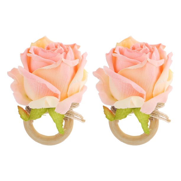 KAKOWELY anillos de servilleta con forma de flor, porta servilletas decorativo, porta servilletas con forma de flor, decoración para bodas