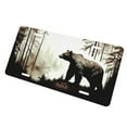thumbnail image 3 of KAKALAD Woods Forests Bear 05 Aluminum Universal Car Vehicles License Plate 6" x 12" (4 Holes), 3 of 9