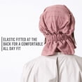 thumbnail image 4 of Cotton Turban Bandana Cap - Mens Chemo Head Cover, Womens Pirate Hair Wrap, Pink, 4 of 7